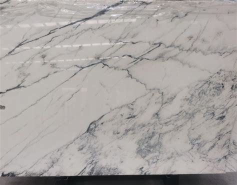 Natural White Marble With Black Veins Slab Marble Decor Luxury