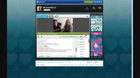 Megan And Liz Live Tinychat May 13 2012 Part 1 Youtube