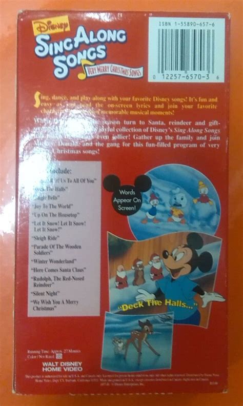 Disneys Sing Along Songs Very Merry And 23 Similar Items
