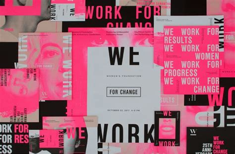 Womens Foundation 25th Anniversary Posters Design Ranch Graphic