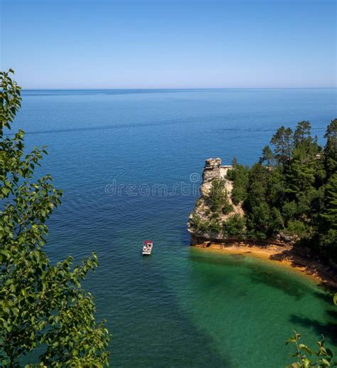 Minors Castle At Pictured Rock National Lakeshore In Summer Michigan