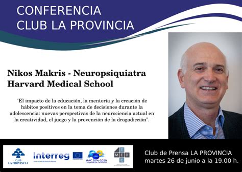 Conferencia Nikos Makris En Club De Prensa La Provincia Medtec4susdev