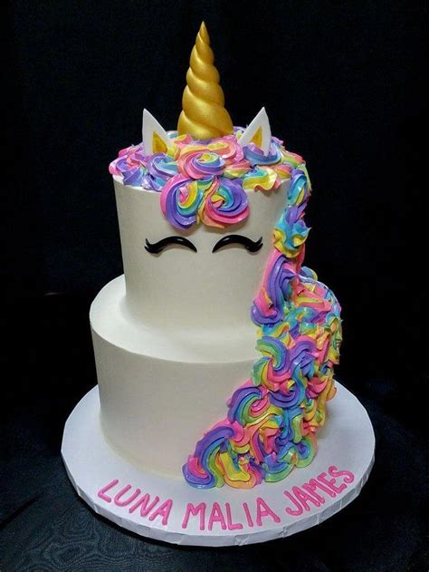 Because when it comes to unicorns. Unicorn Cake ~ 2-tier (Chocolate) en 2020 | Pastel de ...