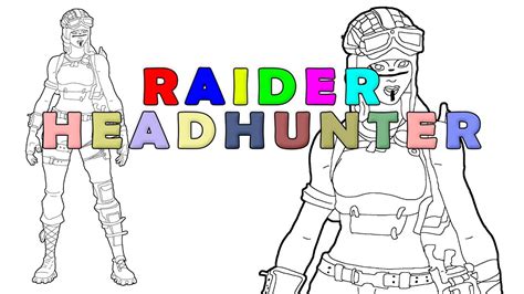 Fortnite building skills and destructible environments combined with intense pvp combat. Fortnite Raider Headhunter Homemade printable coloring ...
