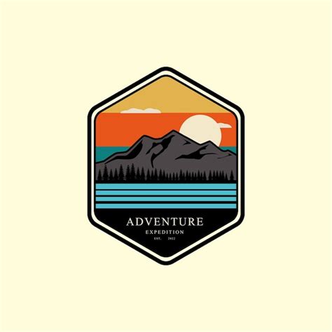 Premium Vector Outdoor Mountain Adventure Logo Graphic Design Icon