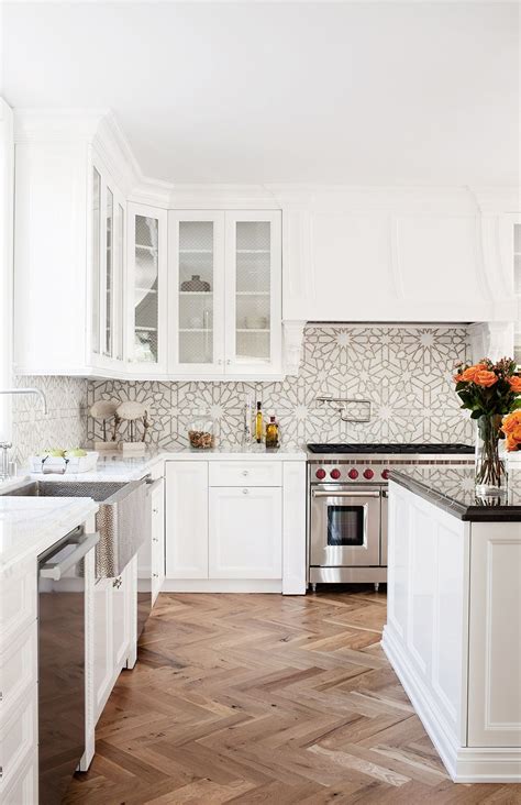 Add some subtle shelving for a touch of contrast — and functionality. 50 Best Kitchen Backsplash Ideas for 2017