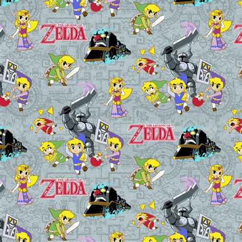 New Arrival Nintendo Legend Of Zelda Cotton Fabric Bty