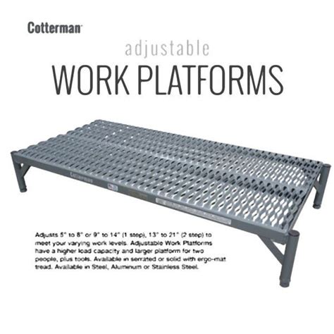 Buy Cotterman 6 9 Adjustable Work Platform 24 Inch Step Width 72