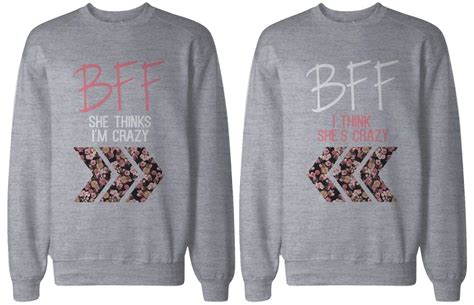 Cute Matching Sweatshirts For Best Friends Bff Floral
