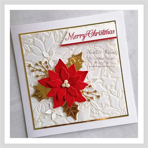 Handmade Luxury Christmas Card The Songbird Stamper