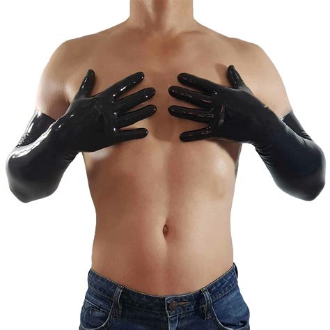 long black latex rubber gloves one size ebay