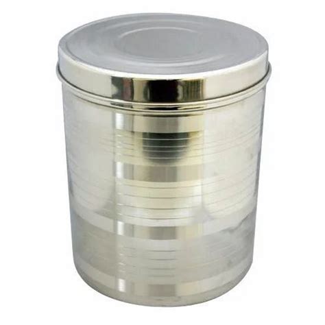 stainless steel storage containers capacity 10 kg at rs 150 piece in thane