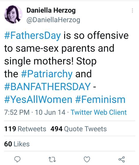 Doesnt That Mean That You Have To Ban Mothers Day Too Since It Is Offensive To Single Fathers