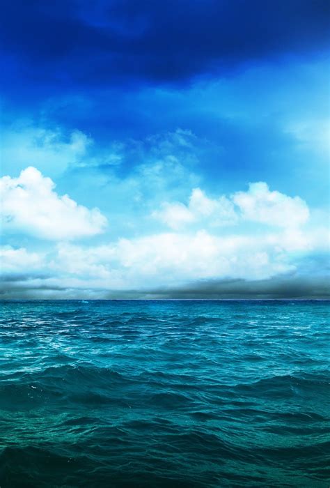 Tap And Get The Free App Skytabunicolor Blue Ocean Sea Horizon Hd