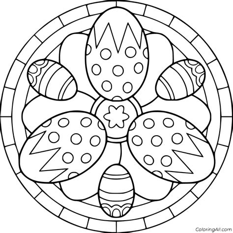 Coloringanddrawings.com provides you with the opportunity to color or print your mandala easter egg drawing online for free. 9 free printable Easter Mandala coloring pages in vector ...