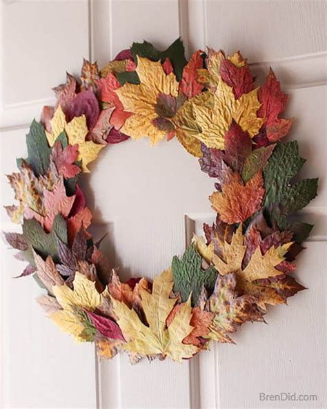 Easy Natural Fall Wreaths To Make For Your Front Door Fall Leaf
