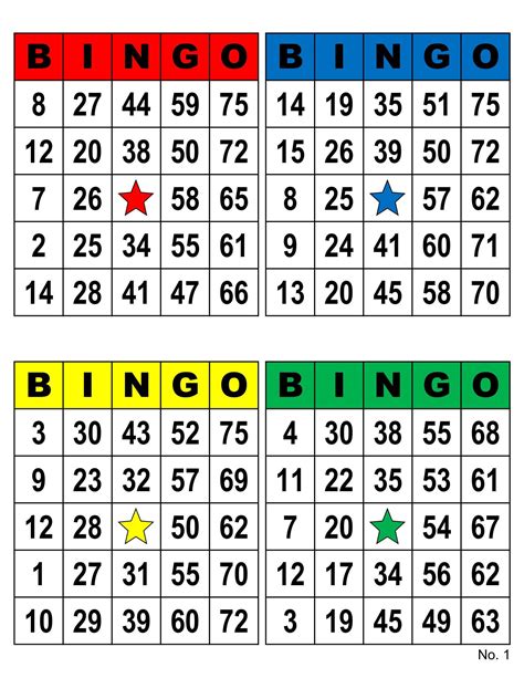 Bingo Cards 2000 Cards 4 Per Page Instant Pdf Download Etsy Bingo