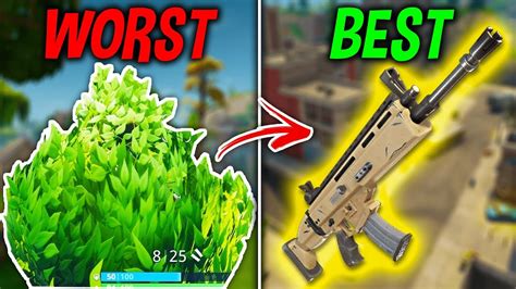 Ranking Every Legendary Item From Worst To Best Fortnite Battle