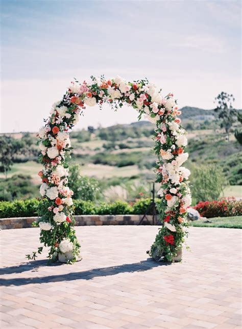 Wedding Wednesday On Trend Floral Arches Flowerona