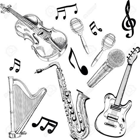 Musical Instruments Drawing At Getdrawings Free Download
