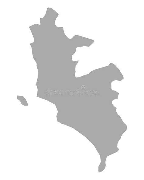 Mapa De Lima Metropolitana Ilustración Del Vector Ilustración De