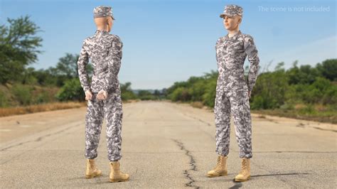 3d Female Soldier Military Acu Rigged For Cinema 4d Model Turbosquid 1721965