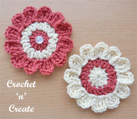 This decorative technique dates way back yet is still popular today. Free Crochet Pattern Flower Applique - Crochet 'n' Create