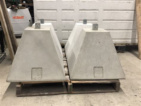 Precast Concrete Sign Bases And Parking Bumpers Indianapolis