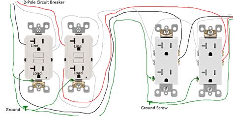 Wiring Diagram For Multiple Gfci Outlets Gfci Wires Wiring Diagram Id