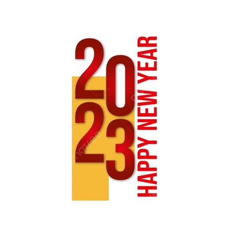 Happy New Year 2023 2023 New Year 2023 New Year 2023 Red Png