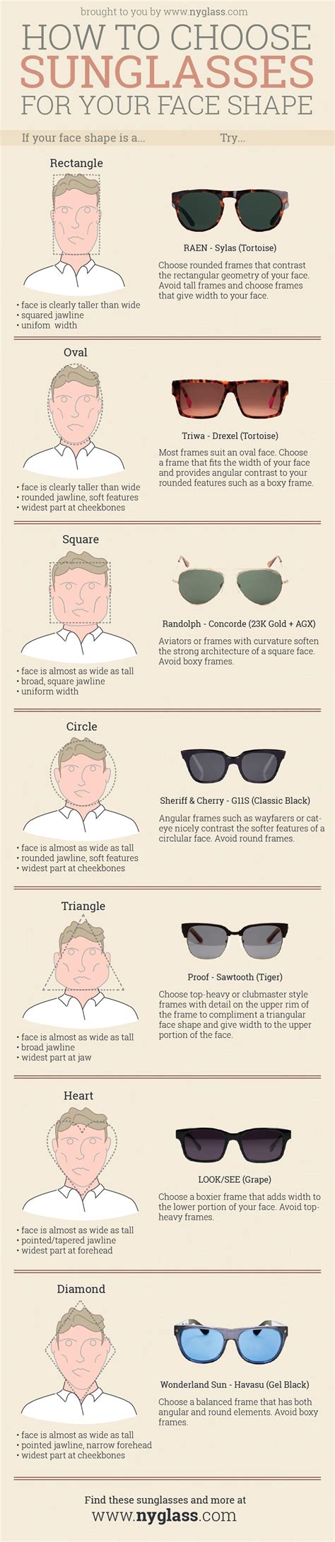 How To Choose Sunglasses For Your Face Shape Guide For Both Men And Women New York Glass