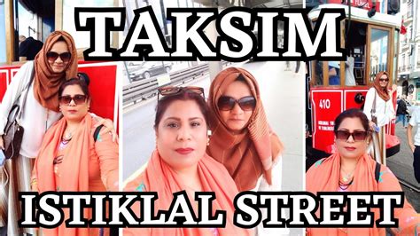 Taksim Square Beyoglu Turkey Istanbulcity Walking Tour K Youtube