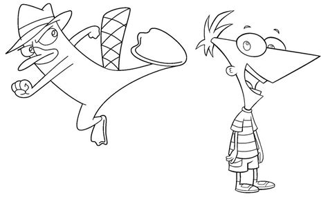 Desenhos de Phineas e Ferb para colorir - Pop Lembrancinhas