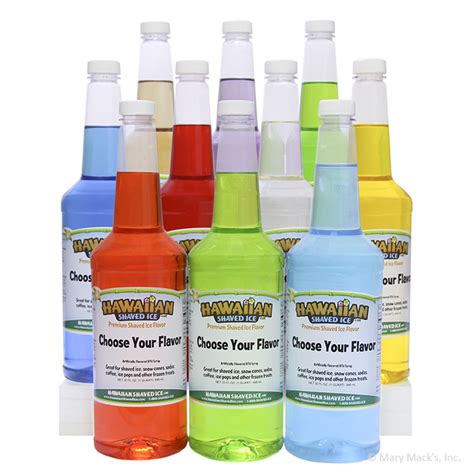 See more ideas about syrup recipe, shaved ice syrup, snow cone syrup. Choose 10 Quarts of Syrup Flavor | Hawaiian Shaved Ice