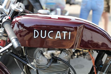 Oldmotodude Ducati Single Road Racer In The Pits At The 2019 Barber