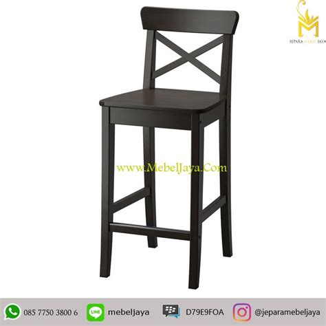 Kedai perabot tasik prima, puchong. HARGA KURSI BAR MURAH JATI SILANG BLACK MINIMALIS | Kursi ...