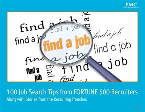 100 Job Search Tips
