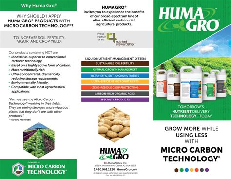 Huma Gro Brochures Huma Gro