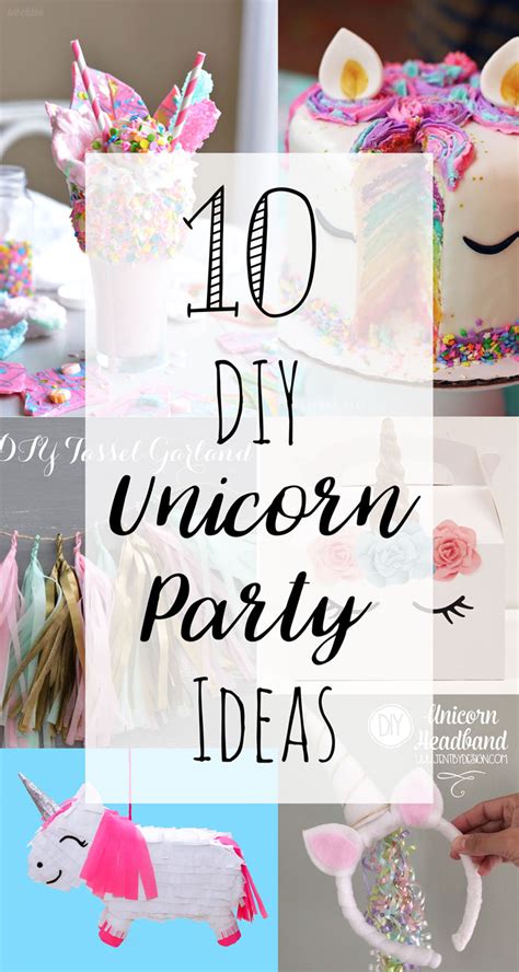 10 Diy Unicorn Party Ideas — Doodle And Stitch