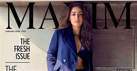 Glamours Photoshoots Yami Gautam Looks Sultry On Maxim India Photoshoot January 2018 Issue