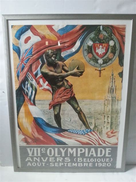 Daiki hashioka zit met japan in de halve finales en keert dus later naar belgië terug. Affiche Olympische spelen 1920 - België - Replica. - Catawiki
