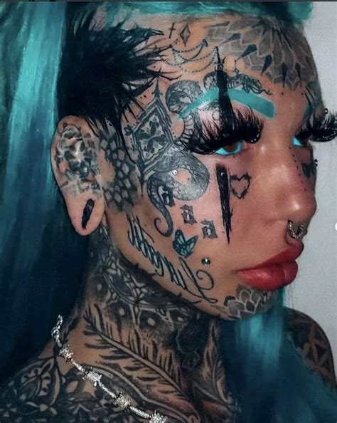 Tattoo Model Gets Another Extreme Inking Despite Fans Begging Spare Your Face Daily Star