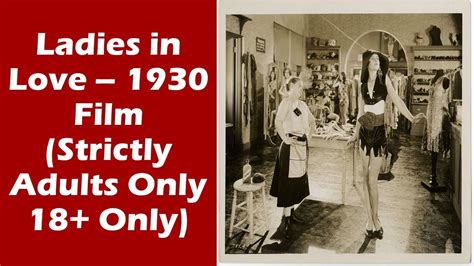 Ladies In Love 1930 Adults Only English Film Strictly 18