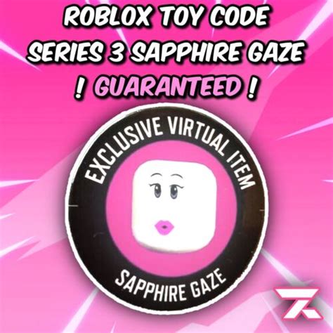 Roblox Toy Code Series 3 Sapphire Gaze 🌸 Guaranteed 🌸 Code Only Ebay
