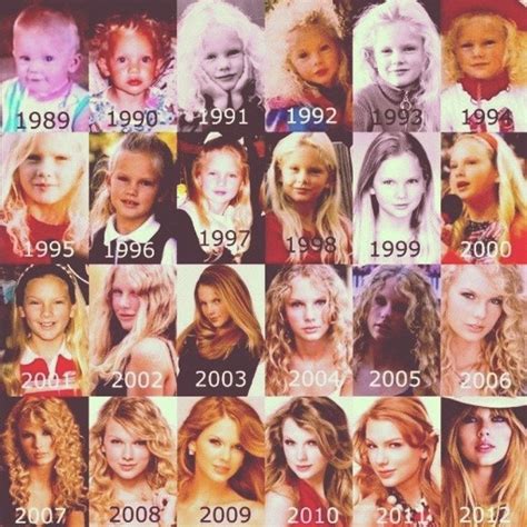 Collage Of Taylor Through The Years Taylorswift