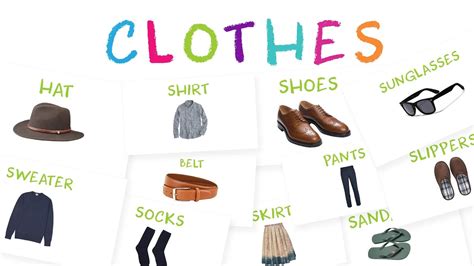 Clothes For Kids Learn Names Of Clothes For Children Youtube