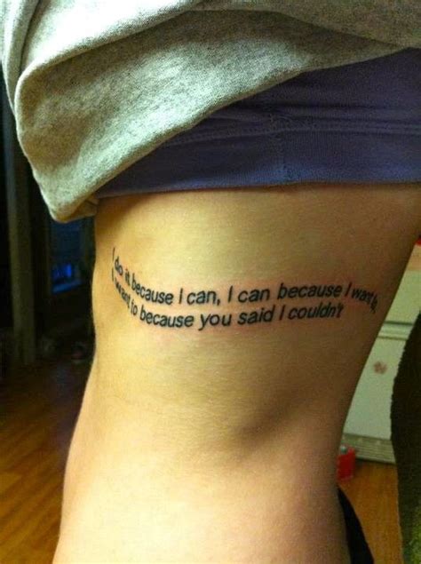 Rib Tattoo Quotes About Life Girls Side Tattoos Diy Tattoo Quotes Cute Tattoos For Women
