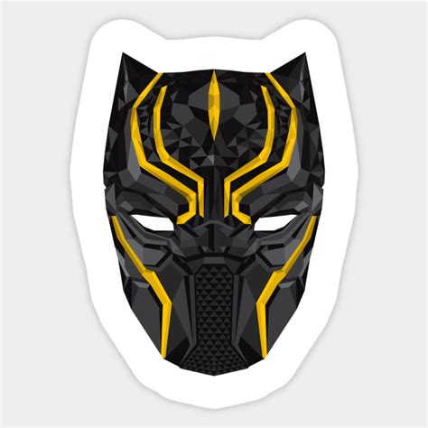 Black Panther Mask Black Panther Sticker Teepublic