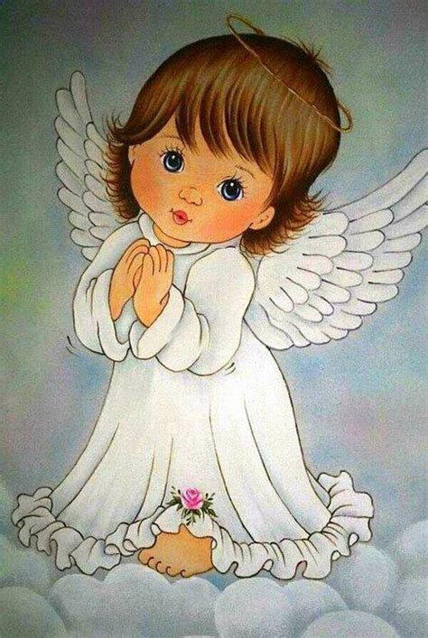 ANGEL PRAYING Pinturas De Anjo Anjinho Desenho Pintura Em Fraldas