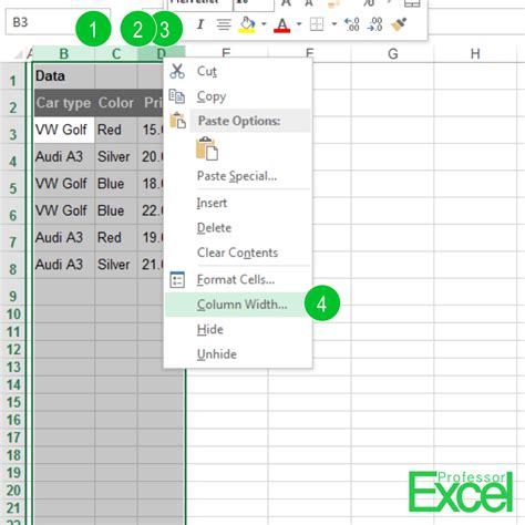 Distribute The Rows And Columns In Excel Professor Excel 0 Hot Sex